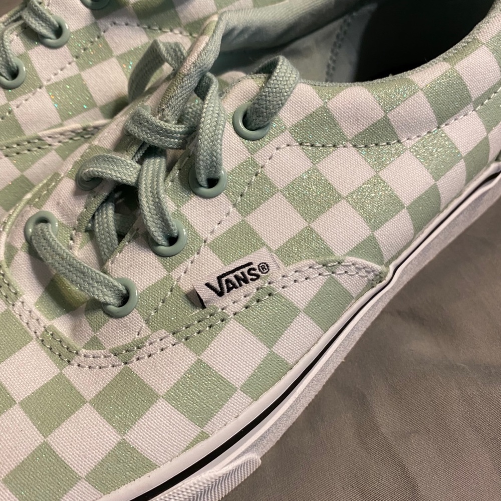 Glitter checkerboard Vans - Picture 2 of 4